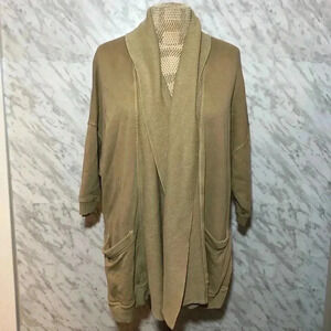 Aritzia Wilfred Free Open Cardigan Oversized Tan Size  XS